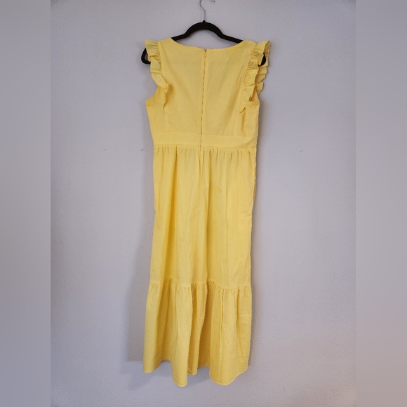 Maggy London Yellow Long Summer Dress - Picture 3 of 14